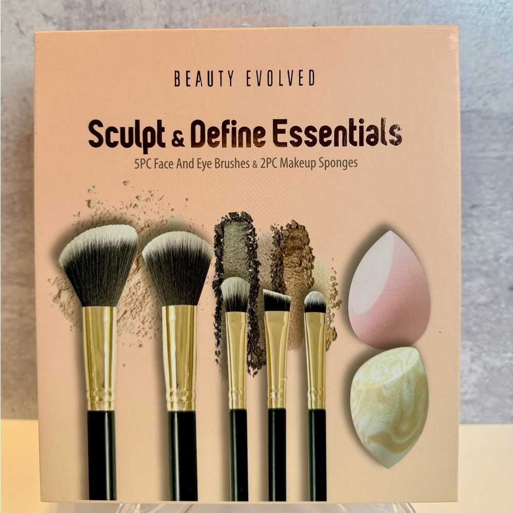 Sculpt & Define Essentials Makeup Brush Set - Black and Gold